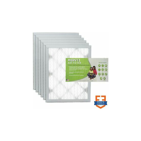 Filters Fast 30x36x1 Pleated Air Filter (6 Pack), AC Furnace Air Filters image {1}