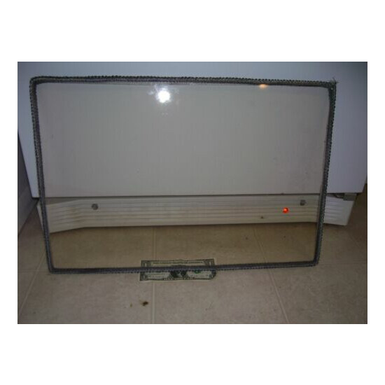 Napoleon glass + gasket Pellet and Gas Stove Front 11 3/8 x 15  image {1}