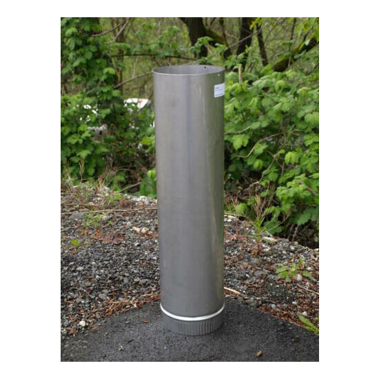 6" Diameter Stainless Steel Stove Pipe (Liner) image {2}