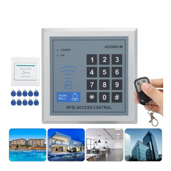 Security Door Electronic Lock Access Control System Card Reader Password Keypad image {4}