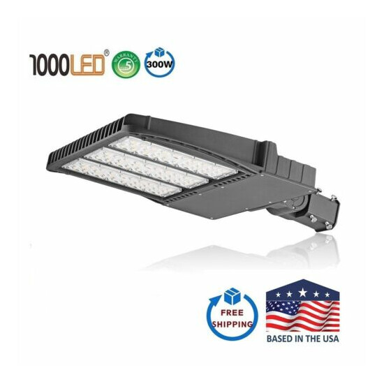 1000LED LED Parking Lot Light, IP66 Area Street Light, 60W-400W with Slip Fitter image {29}