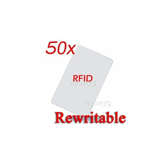 50x Writable Rewrite 125KHz RFID EM ID Thin Card For Writer Copier duplicator image {1}