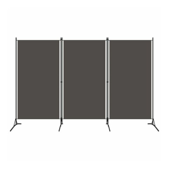 3-Panel Room Divider Anthracite 102.4"x70.9" New Sytle KO image {1}