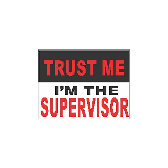 Trust Me I'm The Supervisor Sticker CG-2 image {1}