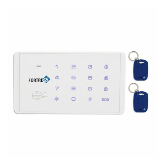 Fortress Total Wireless Alarm RFID Keypad Security Automation Arm Disarm Key Tag image {1}