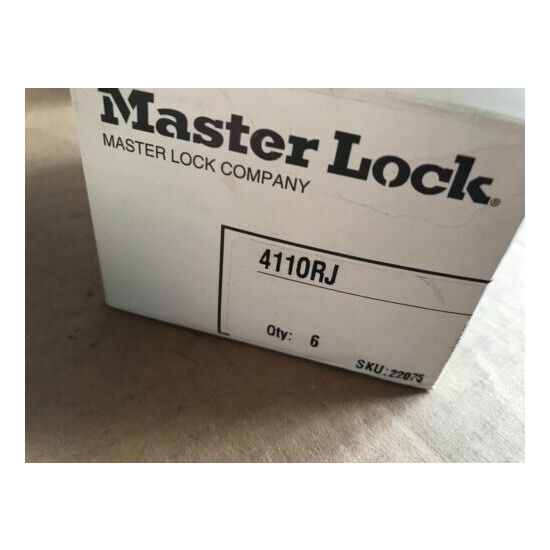 2x Master Lock 411ORJ Lockout Padlock, KD, Orange, 1 1/2" Shackle, 3" Body, NEW image {4}
