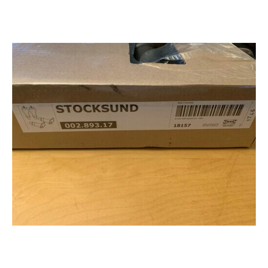 IKEA STOCKSUND 002.893.17 4 Legs for Sofa Black Solid Beech, NEW / SEALED image {2}