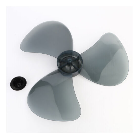 Universal Thicken Plastic 3 Leaves Fan Blade with Nut Cover for 16 Inch Fan New image {4}