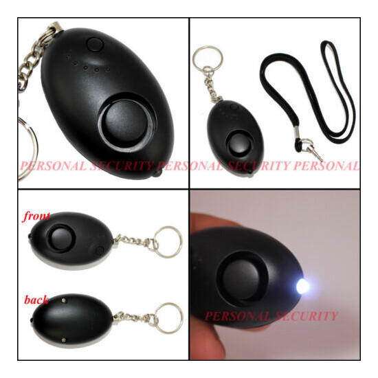 2x PREMIUM PERSONAL SECURITY 120dB LOUD Panic Alarm,Safety Guard Siren LED torch image {3}