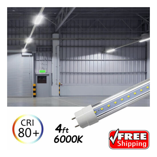 10-100 PACK LED G13 4FT 4 Foot T8 Tube Light Bulbs 18W 6500K CLEAR OR MILKY LENS Thumb {2}