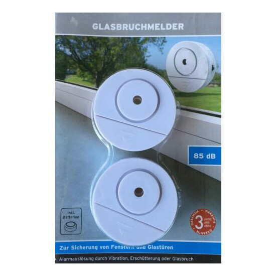 Disc Break Detectors Glass Alarm Burglar Protection Alarm System Window Door Alarm NEW image {1}