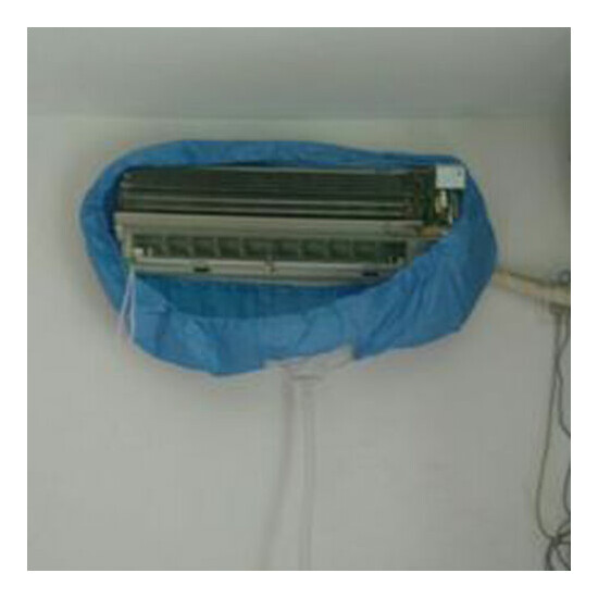 1Pc Air Conditioner Waterproof Cleaning Cover Dust Washing Clean Protector Bags image {2}