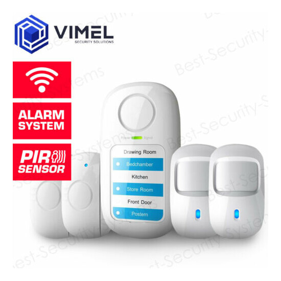 Indoor Smart Home Alarm Wireless System WIFI PIR Sensors Anti-Theft Real Time image {1}