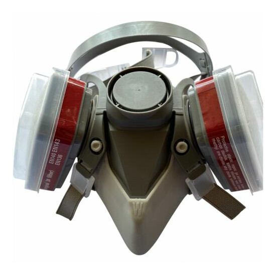 3D Half Face Respirator, LARGE, BRAND NEW, AUGUST 2020 STOCK, respirator paint image {2}