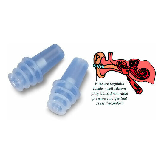 Ear Planes Adult Hypoallergenic Latex Free Silicone Flight Discomfort 11201 image {1}