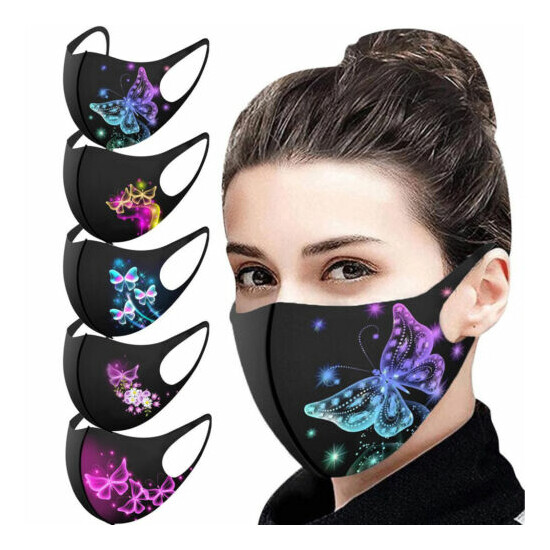 Adult Woman Washable Reusable Facemask cover protector breathable fashion 1 pcs image {1}