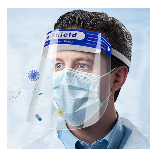 400 pieces --(2 X cases of 200)--Protective Face Shields - North American stock! image {2}