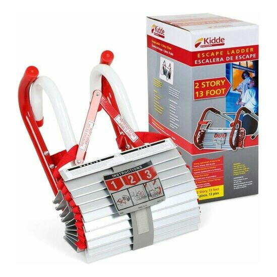 Kidde Escape Ladder Two Story, 13Ft. Emergency Ladder Sturdy NFPA Recommended image {1}