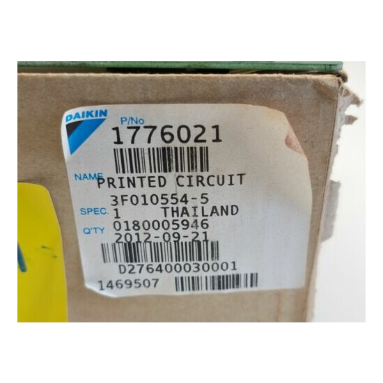 Genuine Daikin 1776021 Aircon Outdoor Control Printed Circuit Board - 3F010554-5 image {2}