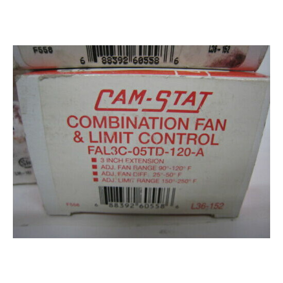 CAM-STAT FAL3C-05TD-120-A COMBINATION FAN & LIMIT CONTROL Pack of 5 image {2}
