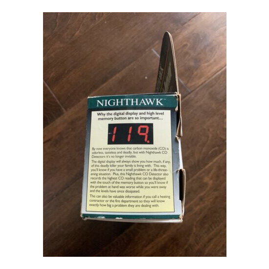 Nighthawk Professional Carbon Monoxide Detector Alarm 120V AC Hard Wired image {3}