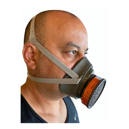 3D Half Face Respirator, LARGE, BRAND NEW, MAY 2020 STOCK, respirator paint image {3}