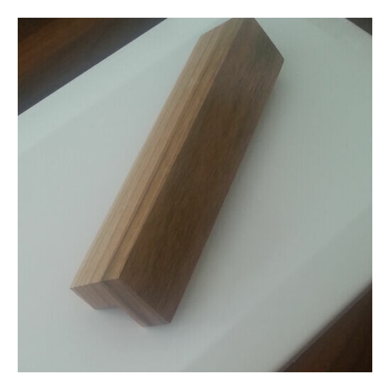 Wood Grips Walnut Lacquered Furniture Handles, Kitchen Handles, loading Handles Cabinet Door image {1}