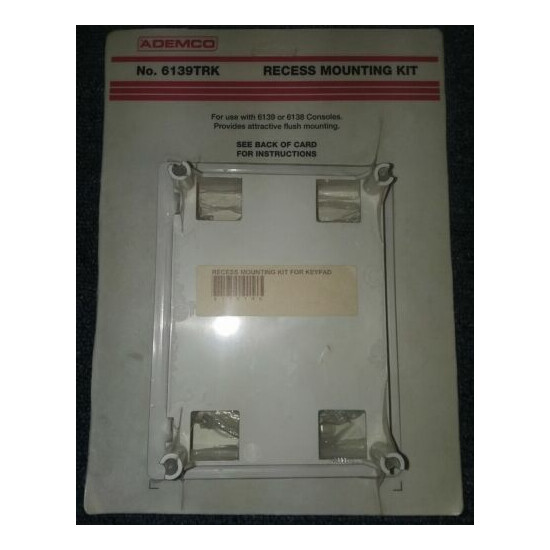 *NEW-Sealed* Ademco 6139TRK - Recess Mounting Kit for Use with 6139/6138 Console image {1}