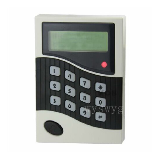 Wiegand26 RFID Access Control Reader Password Keypad Time Clock Free 5pcs cards image {2}