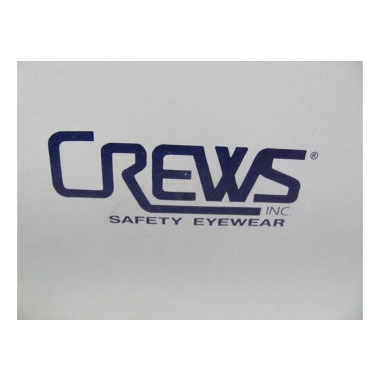 NEW Qty Of 1 Crews ST112 Storm Safety Glasses Black Frame Grey Lens Gray Wraparo image {5}