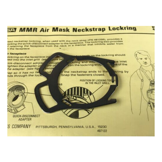 MSA MMR Air Mask Neckstrap Lockring Part No. 497123 image {4}