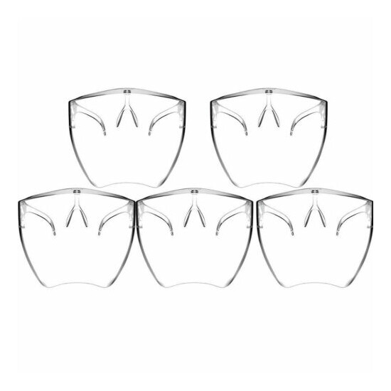 1-5 PCS Face Shield Protective Face Cover Transparent Glasses Visor Anti-Fog image {6}