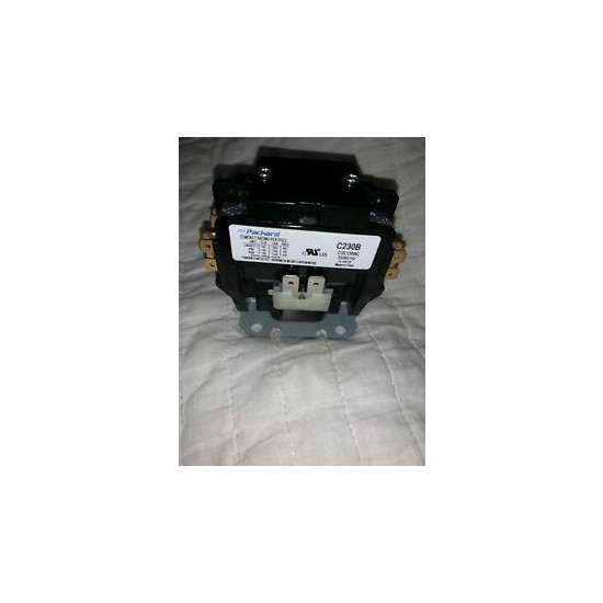 Packard C230B Contactor 2 Pole 30 AMPS 120 Coil Voltage, Double Pole image {1}