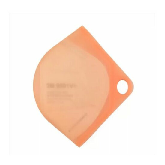 Face Mask Storage Case Orange Silicone & 3D Bracket Inner Frame US FAST SHIP 2pc image {3}