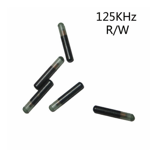 5x EM4305 125KHz RFID Rewrite Writable R/W UID Glass Tag Proximity Induction image {1}