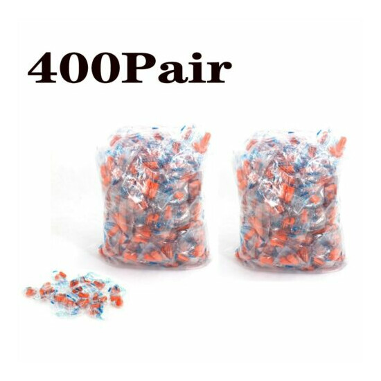 200-1000Pair EarPlugs Sleep Travel Soft Foam Value Individually Wrapped NRR 32DB image {14}