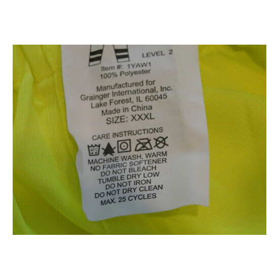 Condor 1YAW1 Lime Reflective Safety Over Pants in XXXL - NEW! image {7}