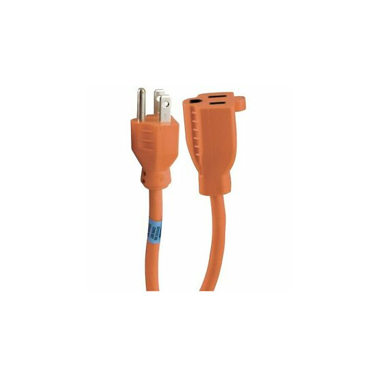 25' 1-Outlet Indoor/Outdoor Extension Cord Orange JAS51924 image {1}