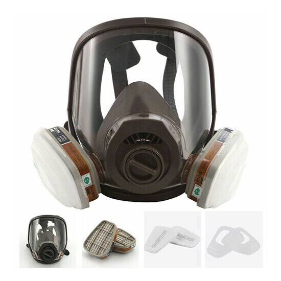 New 7 in 1 6800 Full Face Gas Mask Facepiece Respirator for Painting Spraying image {1}