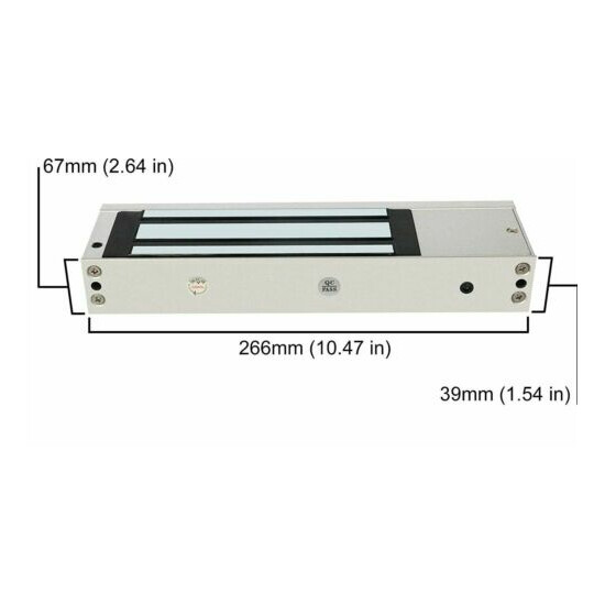 Visionis VS-VISML1200LED Indoor 1200lbs Electromagnetic Lock CE listed, READ! image {2}