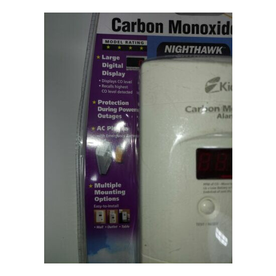 Kidde 9000076 Nighthawk Carbon Monoxide Alarm Large Digital Display KN-COPP-3 image {2}