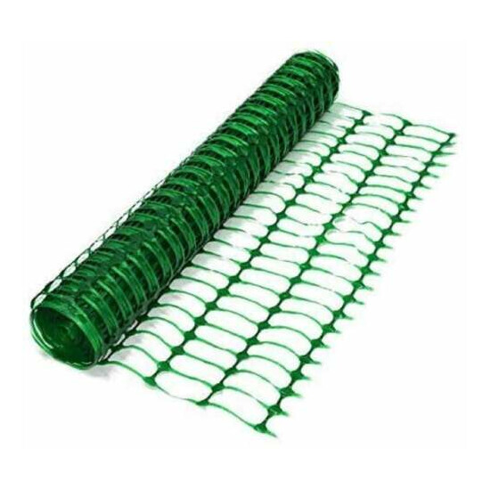 50 x 1m Green Privacy Protection Fence Warning Fence Building Fence Barrier Fence Mesh Grille image {1}
