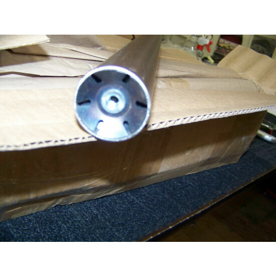Metal Table Legs 20"L X 1 1/2" Wide Round Bronze Color 1/4-20 Threaded 13 ea. image {3}