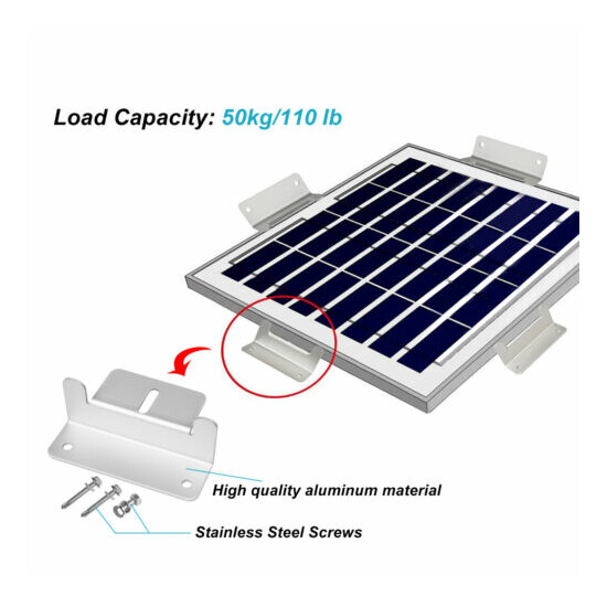 32 Pcs RV Boat Solar Panel Mounting Bracket Z Kit image {2}