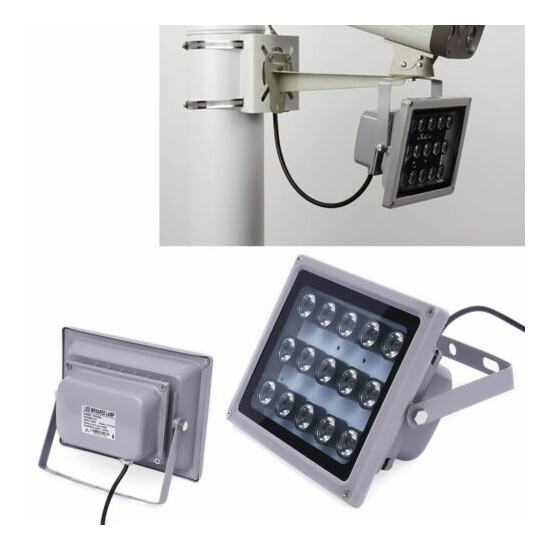 12V 30W Night vision 15 LED IR Infrared Illuminator Lamp Light For CCTV Camera image {1}