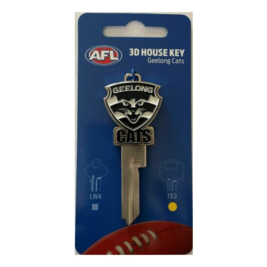 AFL Geelong Cats House Key Blank - Collectable - AFL 3D Key TE2  image {1}