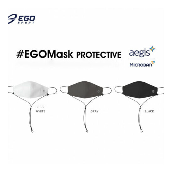 Ego Protective Washable Face Mask Cover For adults W/ Lanyard & Adjustable strap image {4}