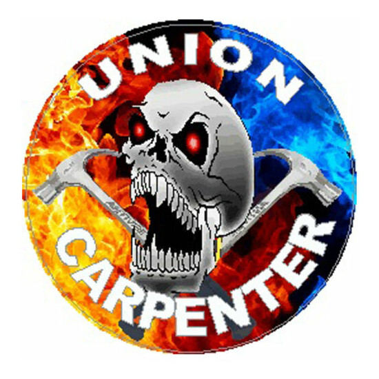 union carpenter siwth yellow and blue flames, CC-8 image {1}