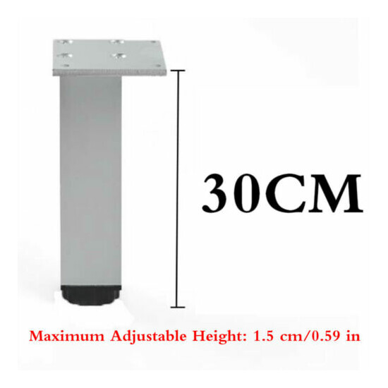 Furniture Cabinet Legs Aluminum Alloy Adjustable Sofa Feet Hardware 6-30CM image {5}