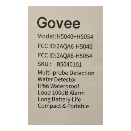 Govee Water Detector With RF WiFi Gateway H5040 H5054 image {3}